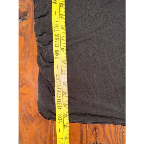 Herve Leger Paris Cutout Deep V Long Sleeve Top Black Womens M Chic Sexy Classic - Picture 8 of 9